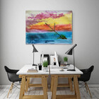 Quadro Decorativo Grande Abstrato Gitar - 200x100cm