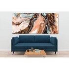 Quadro Decorativo Grande Abstrato Gold - 150x100cm