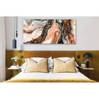 Quadro Decorativo Grande Abstrato Gold - 150x100cm