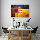 Quadro Decorativo Grande Abstrato Labirinto - 150x100cm