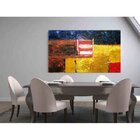 Quadro Decorativo Grande Abstrato Labirinto - 200x135cm