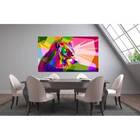 Quadro Decorativo Grande Abstrato Lion Colors - 100x70cm
