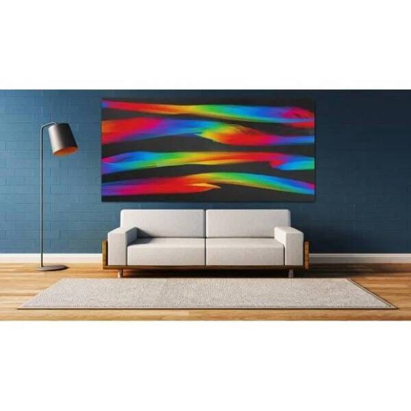 Quadro Decorativo Grande Abstrato Magic Colors - 180x135cm