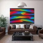 Quadro Decorativo Grande Abstrato Magic Colors - 180x135cm