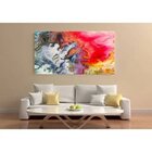 Quadro Decorativo Grande Abstrato Mess Of Colors - 100x70cm
