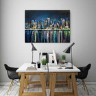 Quadro Decorativo Grande Abstrato Mix Urbano - 100x70cm