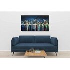 Quadro Decorativo Grande Abstrato Mix Urbano - 100x70cm