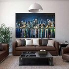 Quadro Decorativo Grande Abstrato Mix Urbano - 150x80cm