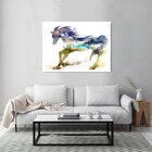 Quadro Decorativo Grande Abstrato Nature Horse - 120x60cm