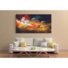 Quadro Decorativo Grande Abstrato Navegando No Céu - 150x100cm