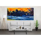 Quadro Decorativo Grande Abstrato Pallete - 120x80cm