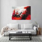 Quadro Decorativo Grande Abstrato Pássaro - 100x70cm