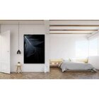 Quadro Decorativo Grande Abstrato Pena Negra - 180x135cm