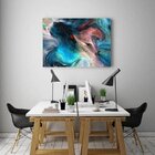 Quadro Decorativo Grande Abstrato Percepção - 120x80cm