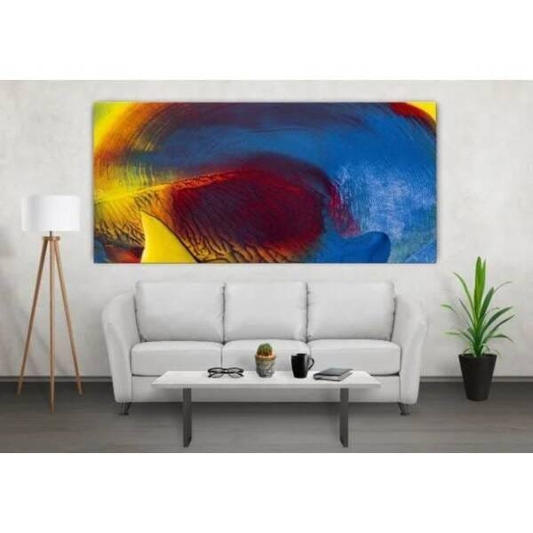 Quadro Decorativo Grande Abstrato Psychedelic - 150x100cm