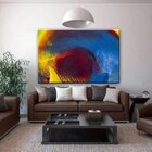 Quadro Decorativo Grande Abstrato Psychedelic - 200x120cm