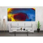 Quadro Decorativo Grande Abstrato Psychedelic - 200x120cm