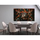 Quadro Decorativo Grande Abstrato Raise Your Hand - 200x100cm