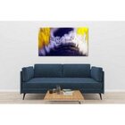Quadro Decorativo Grande Abstrato Smoke - 120x60cm