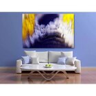 Quadro Decorativo Grande Abstrato Smoke - 150x80cm