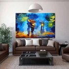 Quadro Decorativo Grande Abstrato Sotto - 120x60cm