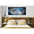 Quadro Decorativo Grande Abstrato Space Time - 200x120cm