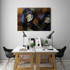 Quadro Decorativo Grande Abstrato Stract Glass - 200x100cm