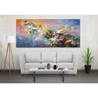 Quadro Decorativo Grande Abstrato Suprematismo - 200x100cm