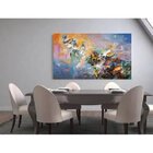 Quadro Decorativo Grande Abstrato Suprematismo - 200x100cm