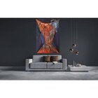 Quadro Decorativo Grande Abstrato Tons Quentes - 100x70cm