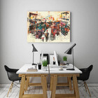 Quadro Decorativo Grande Abstrato Turistas - 150x100cm