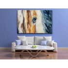 Quadro Decorativo Grande Animais Olhar Distante - 200x100cm