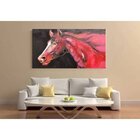 Quadro Decorativo Grande Animal Cavalo Vermelho - 200x100cm