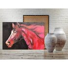 Quadro Decorativo Grande Animal Cavalo Vermelho - 200x100cm