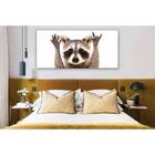 Quadro Decorativo Grande Animal Guaxinim - 100x70cm