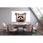 Quadro Decorativo Grande Animal Guaxinim - 180x120cm