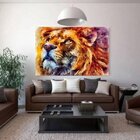 Quadro Decorativo Grande Animal King - 100x70cm