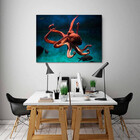 Quadro Decorativo Grande Animal Octopus - 150x100cm