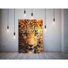 Quadro Decorativo Grande Animal Onça - 120x60cm