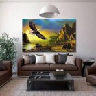 Quadro Decorativo Grande Animal Paisagem King Eagle - 200x100