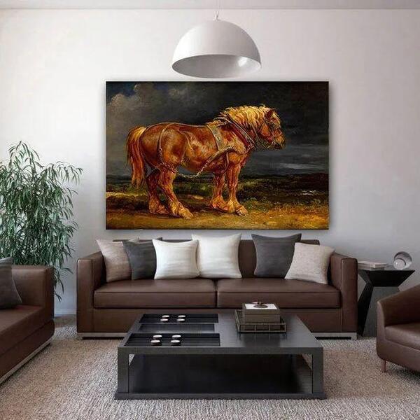 Quadro Decorativo Grande Animal Potro - 150x100cm