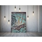 Quadro Decorativo Grande Arte Urbana Abstrato Navy - 150x100cm