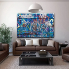 Quadro Decorativo Grande Arte Urbana Abstrato Street Lover -