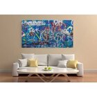 Quadro Decorativo Grande Arte Urbana Abstrato Street Lover -