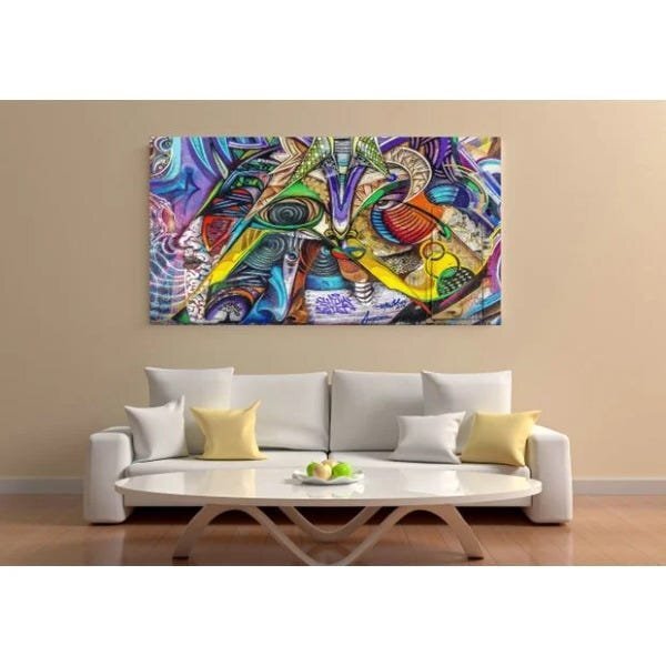 Quadro Decorativo Grande Arte Urbana Ancestral - 150x100cm
