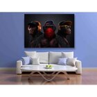 Quadro Decorativo Grande Arte Urbana Conceitual Gangster Monk