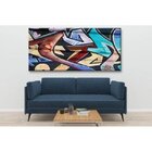 Quadro Decorativo Grande Arte Urbana Grunge - 200x100cm