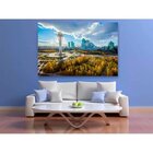 Quadro Decorativo Grande Cidade Astana 2 - 150x80cm