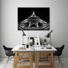 Quadro Decorativo Grande Cidade Black And White Eiffel Tower