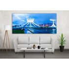 Quadro Decorativo Grande Cidade Catedral Brasilia - 100x70cm